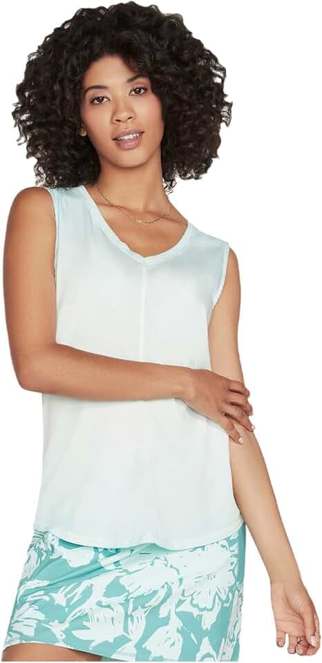 Skechers Damen Skechers Diamond Wash Hatha Tanktop mit V-Ausschnitt Weste (1er Pack)
