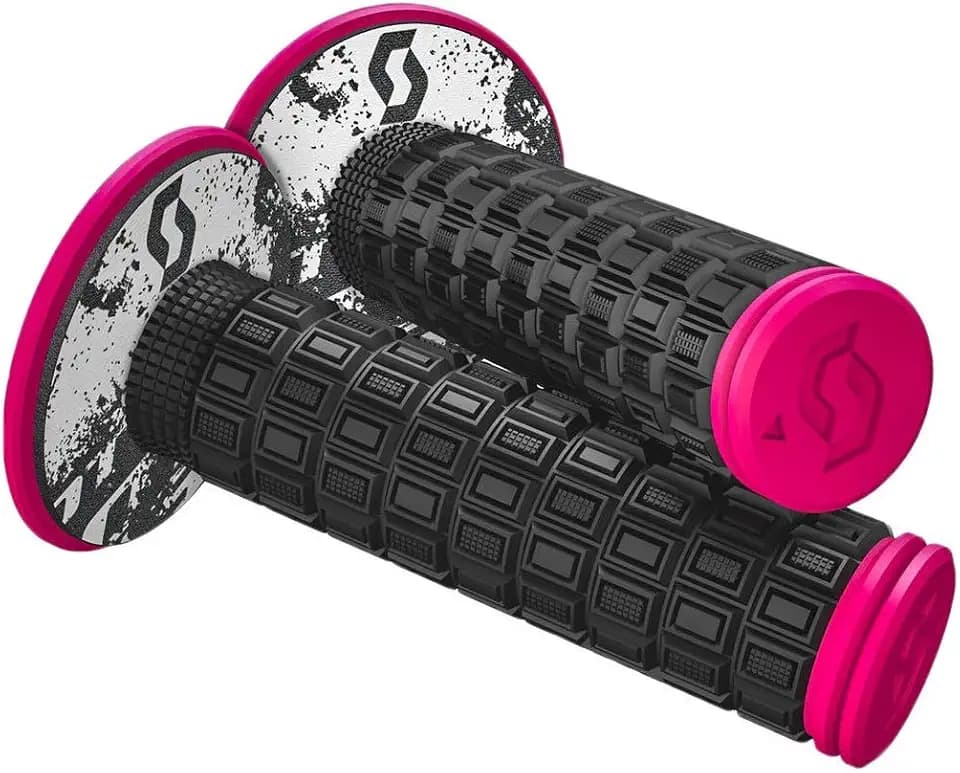 SCOTT 269305-1254 Mellow + Donut Motocross Grips, Black/Pink