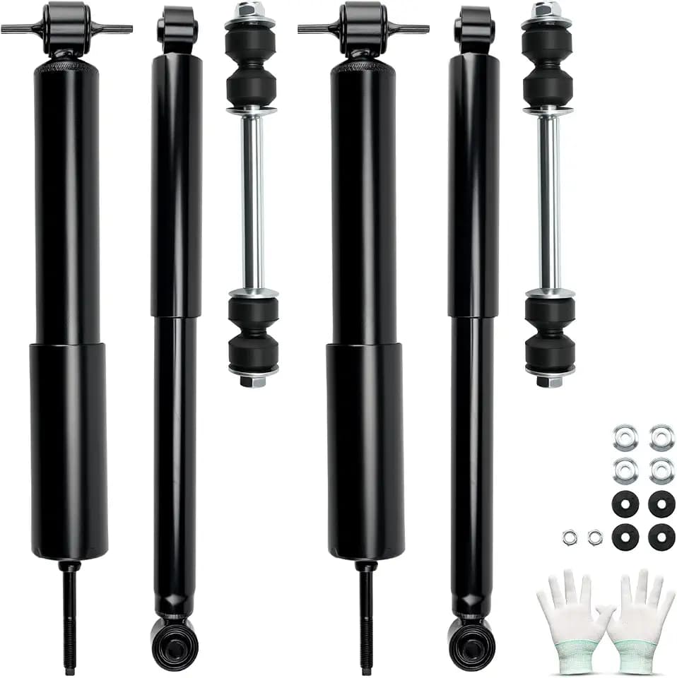 KAX Front/Rear 6pcs Strut Shock Absorber Sway Bar Links Kit for Sierra 1500