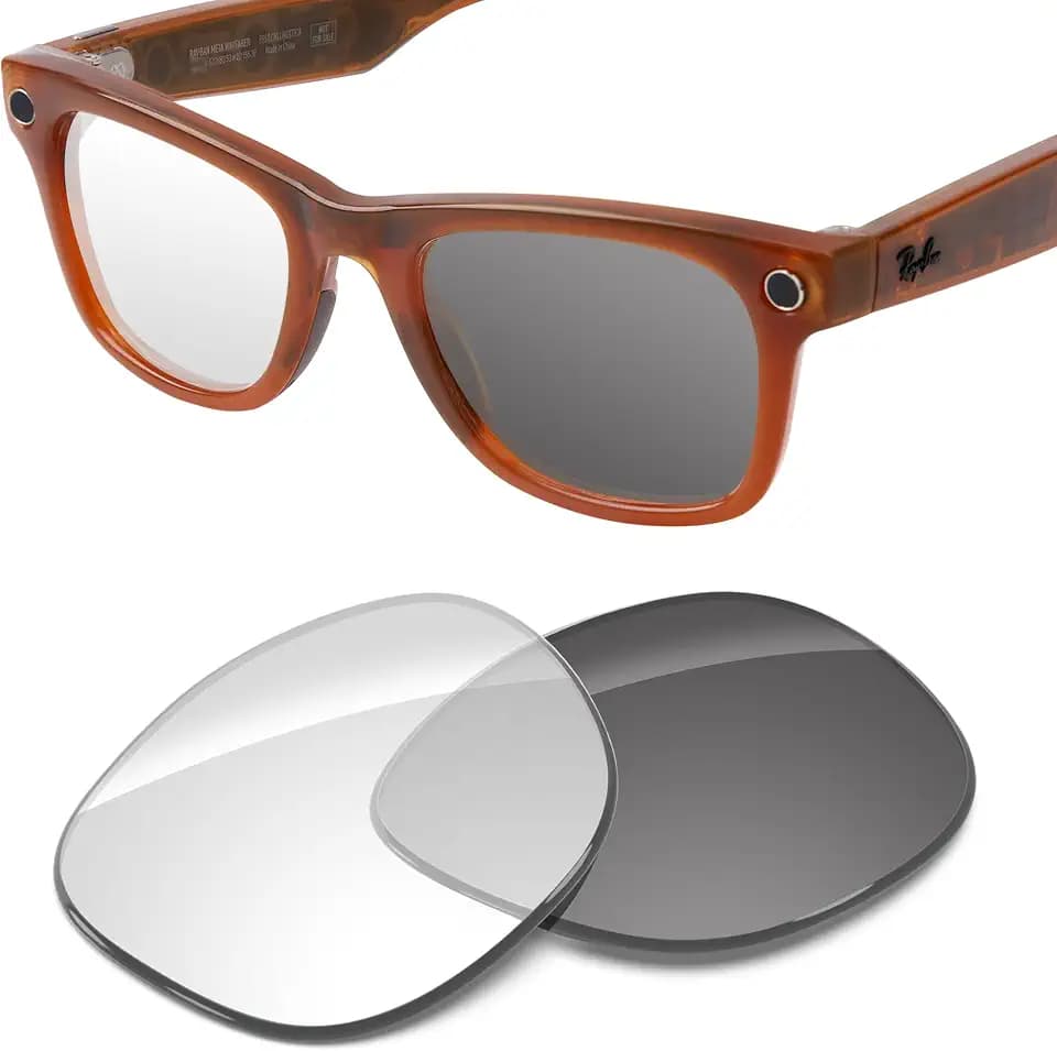 Replacement Lenses Compatible with RayBan Meta Wayfarer Gen 2 RW4012 50mm/53mm & RW4006-50/RW4008-53 AI Glasses
