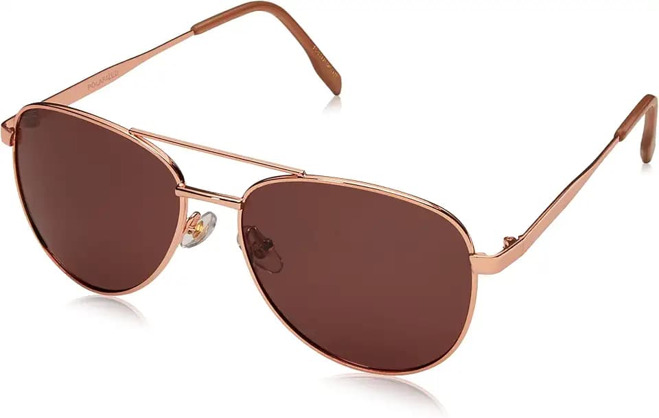 Foster Grant Women's Prelude Aviator Polarized Sunglasses