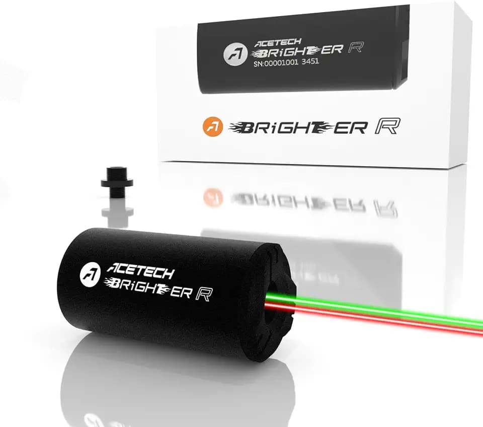 ACETECH Tracer Einheit Brighter R 14mm CCW Negativgewinde M14 zu M11+ Adapter geeignet für grüne/rote BBS LED Strahi