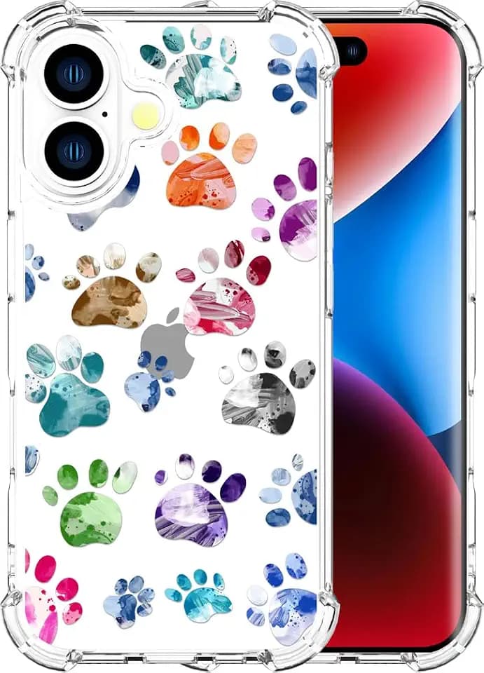 for iPhone 17 Case - Clear Dogs Paws