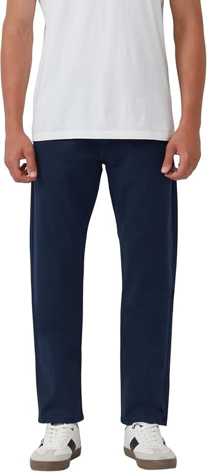 s.Oliver Herren Chino Hose lang Chinohose aus Baumwollmix mit Ziernaht