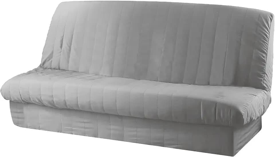 douceur d'Intérieur - 1603197, Bettcouch Schonbezug, 120 x 140 cm, 185 x 200 cm, Essentiel, Polyester Unifarben, Grau