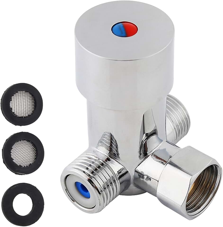 Thermostatisches Mischventil, Wassertemperatur-Regelventil, Warmwasser-Umwälzpumpe, Mischventil, Heiß-Kaltwasser-Ventil, Automatischer Wasserhahn