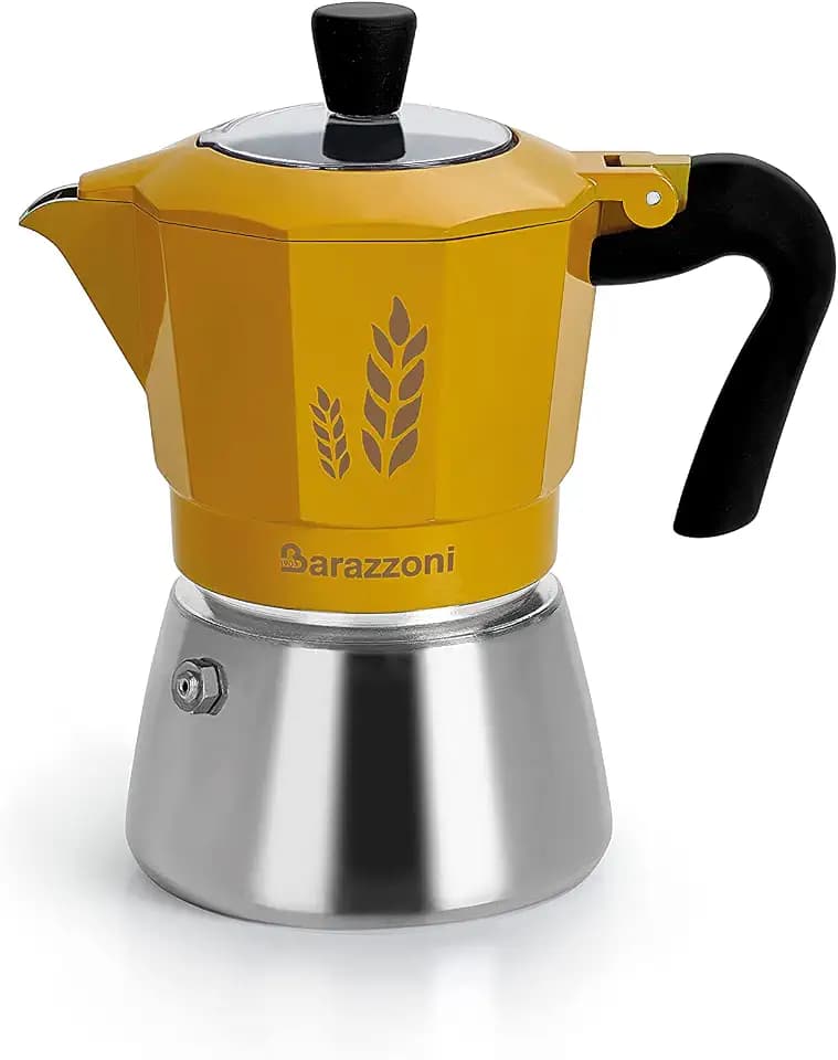 Barazzoni Gerstenhalter 2 TZ, induktionsgeeignet, Stahl, 2 Tassen, 18/10, Durchsichtig