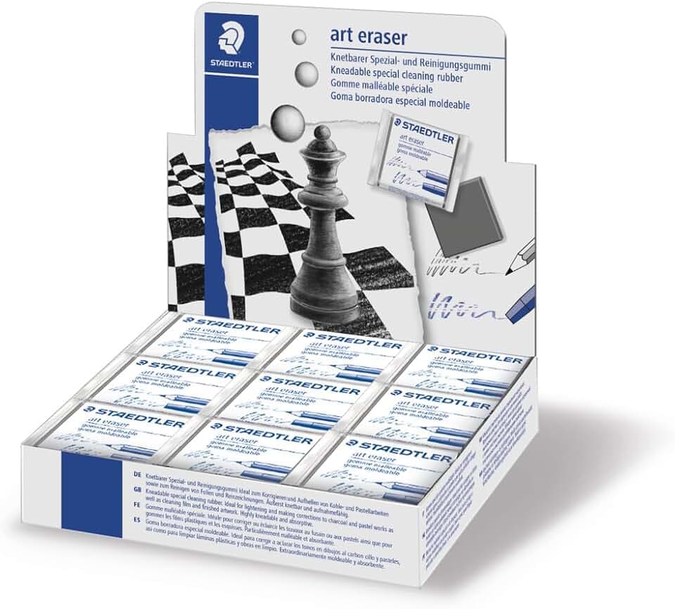 Staedtler 5427 Radierer karat Knetgummi knetbar, Schachtel mit 18 Stück
