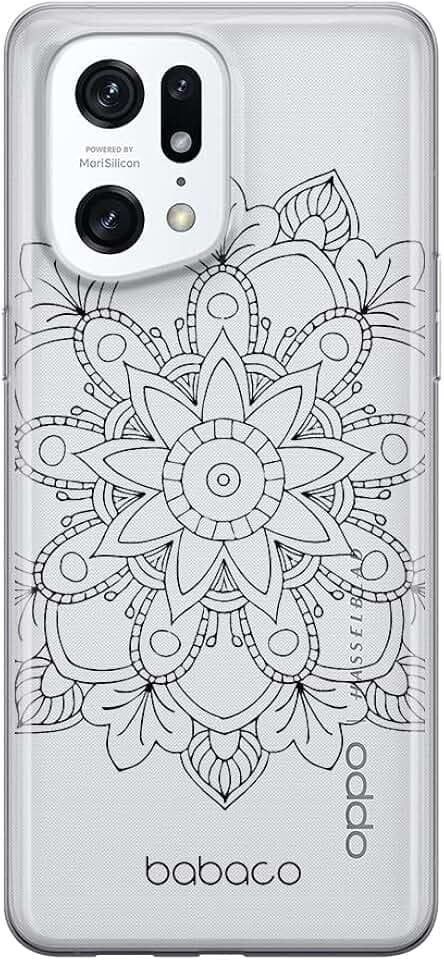 Babaco ERT Group Handyhülle für Oppo FIND X5 PRO Original und offiziell Lizenziertes Muster Mandalas 006 optimal an die Form des Handy angepasst, hülle aus TPU