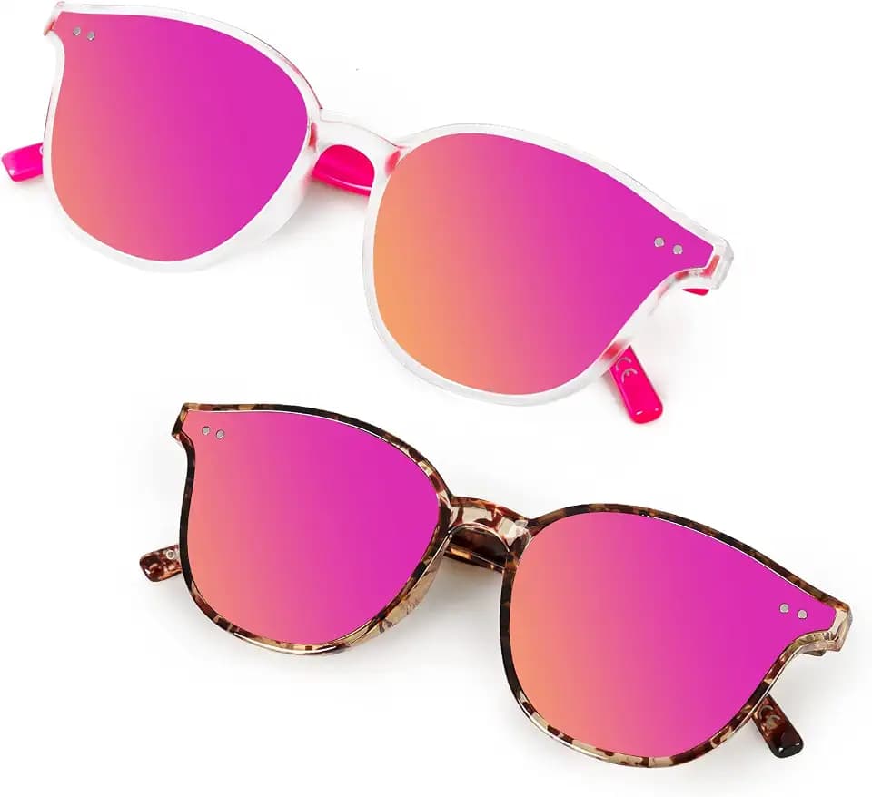 Kids Sunglasses, Sunglasses for Kids Children, Mirrored Sunglasses for Girls Boys Toddler UV400 Age 3-10