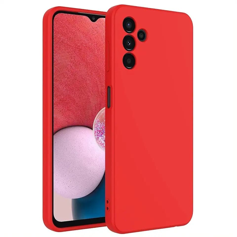 Soft TPU Slim Case for Samsung Galaxy A14, Lightweight, Snug Fit, Drop-Resistant, Shock-Absorbent, Scratch-Resistant, Red