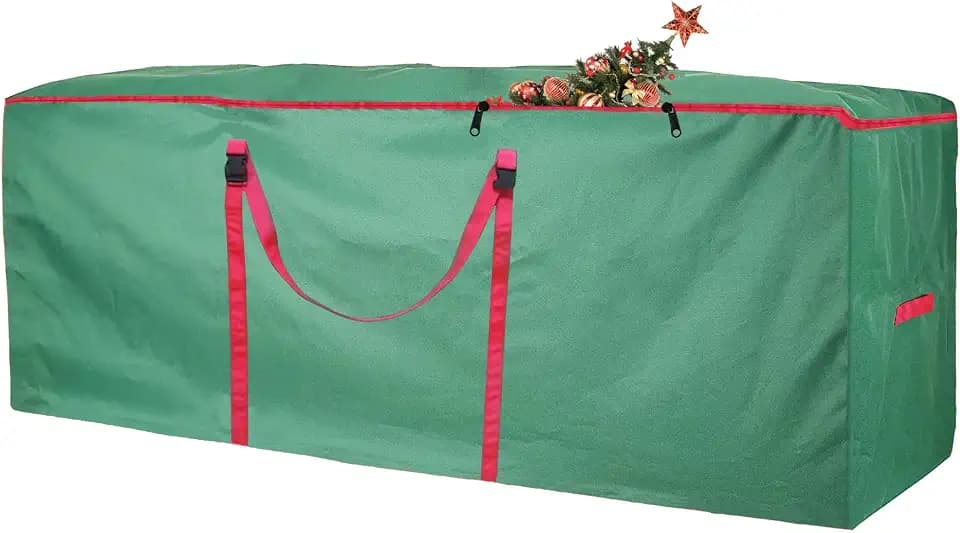 Weihnachtsbaum Tasche 165 x 38 x 76 cm Tannenbaum Oxford Wasserdicht Aufbewahrungstasche Weihnachtsbaumsack Aufbewahrung Sack Gartenauflagen für Transpor Künstlicher Weihnachtsbaum, Grün
