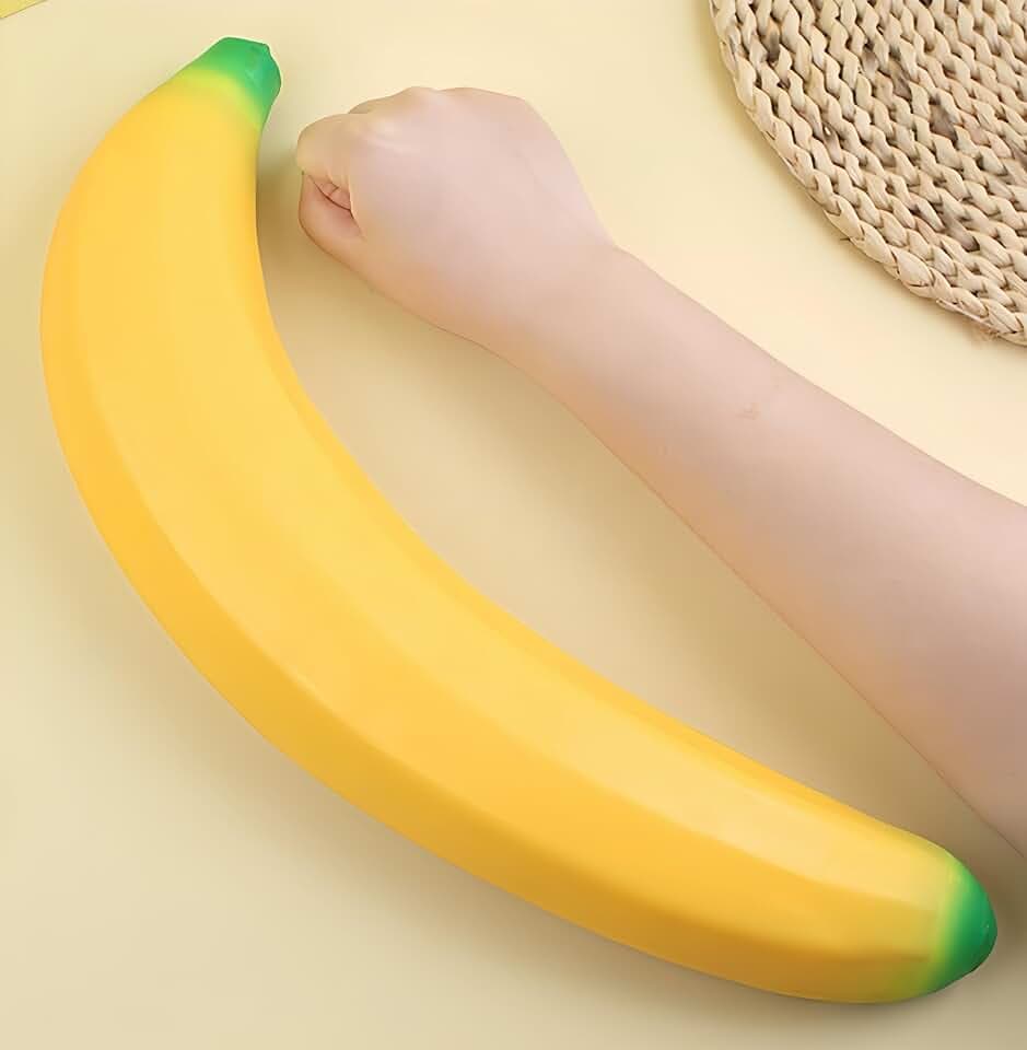 Big Banana Squishy, 17" Stretchy Slow Rising Banana Fidget Sensory Toys