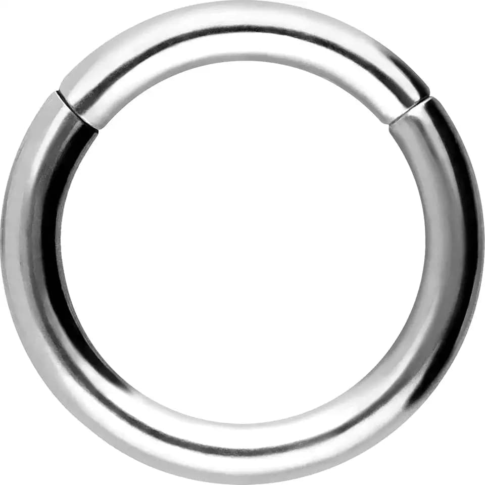 PIERCINGLINE Segmentring Clicker aus Chirurgenstahl - Piercing Ring in Gold, Silber, Rose, Schwarz oder Blau - für Nase, Septum, Ohr, Helix oder Tragus