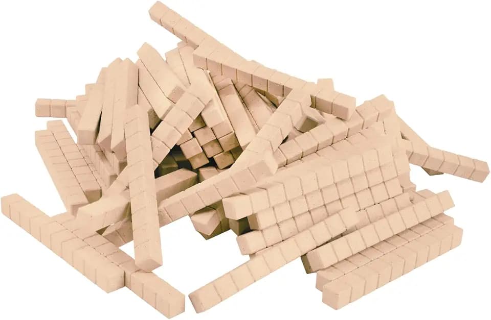 WISSNER® RE-Wood Dienes Zehnerstäbe (100 Stück)