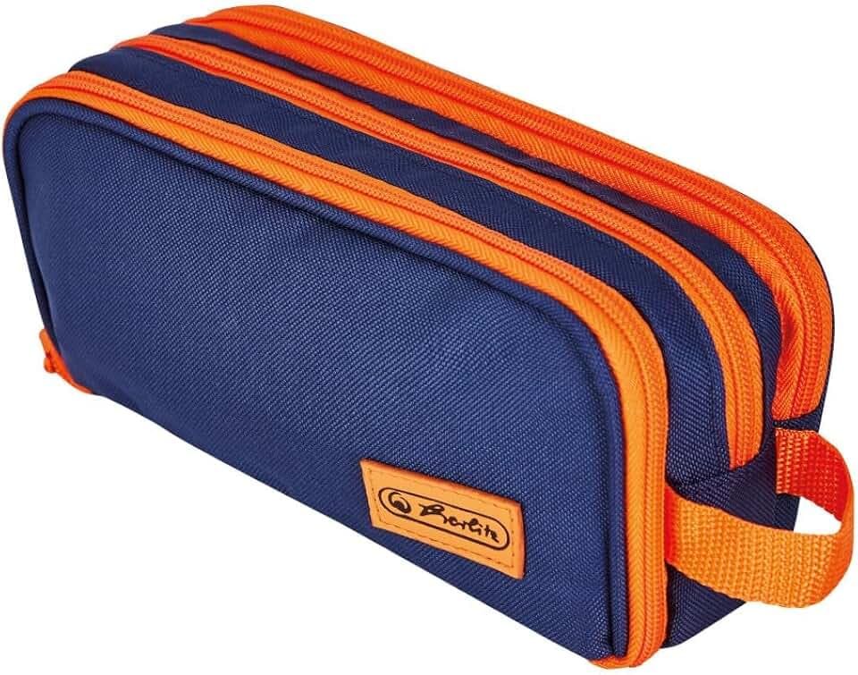 Herlitz Doppelfaulenzer Neon blau/orange