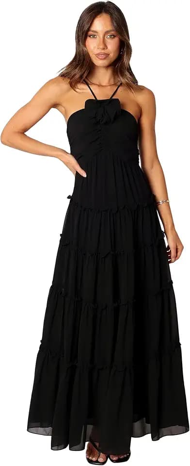 Petal & Pup Women's Dottie Halterneck Maxi Dress