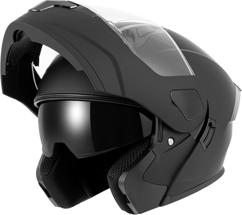 SPARK Adult Modular Flip-up Motorcycle Helmets for Men Women Dot Certified