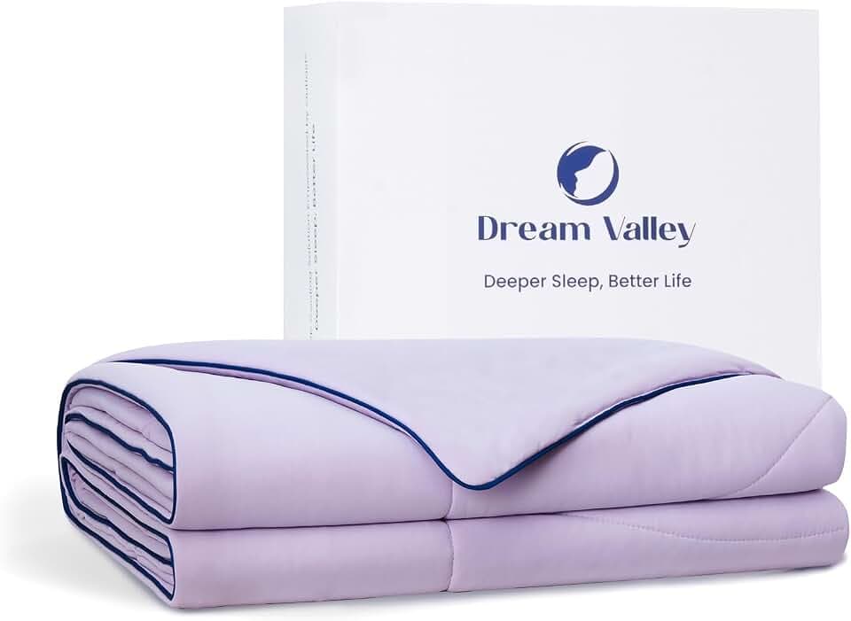 Dream Valley® Temperature Regulating Queen Comforter, Lavender Fog, 90"x90"