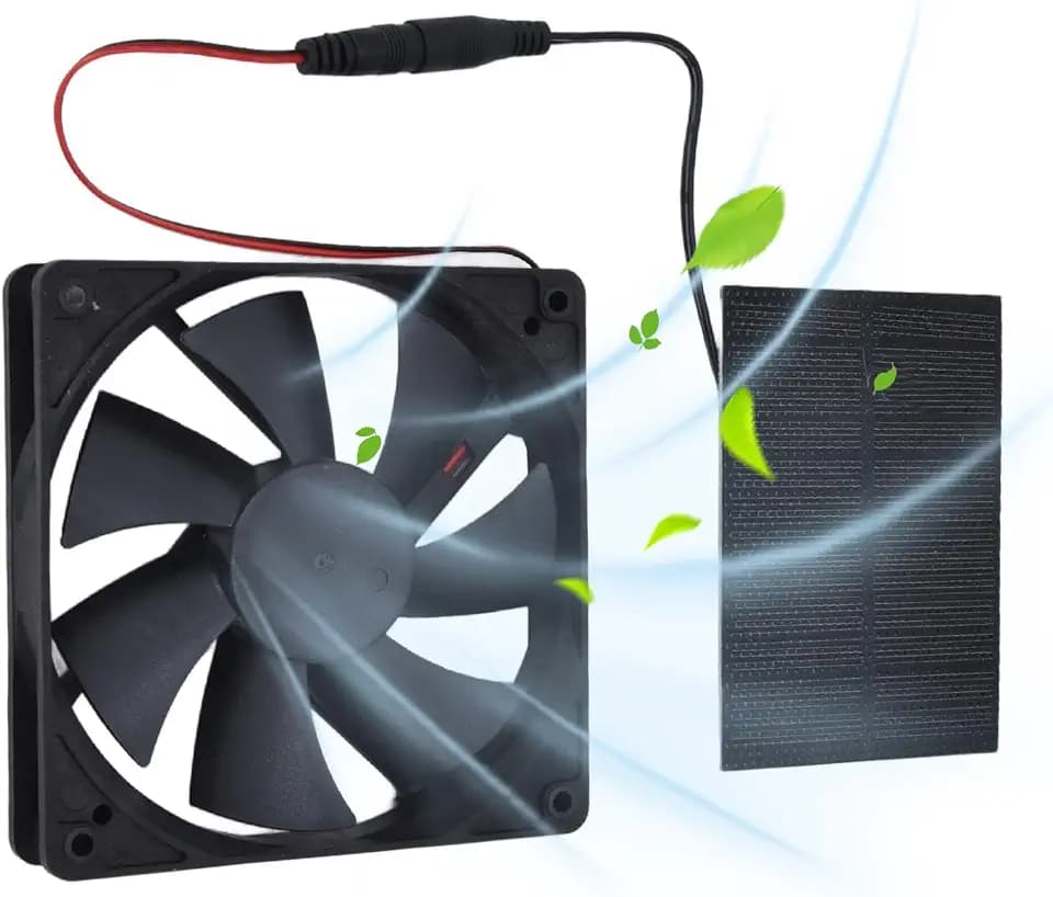 Solarpanel-Ventilator Professionelles solarbetriebenes Abluftventilator-Kit für Hühnerställe Gewächshäuser Schuppen Haustierhäuser 3W Solar Abluftventilator in der Belüftung