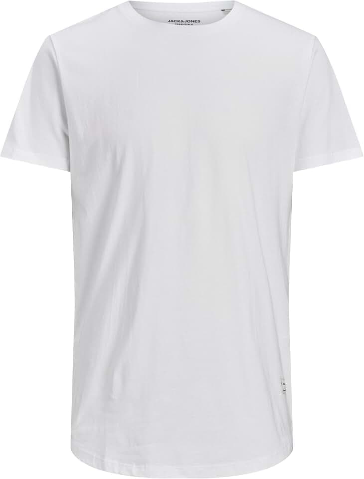 JACK & JONES Male T-Shirt Einfarbig Rundhals T-Shirt
