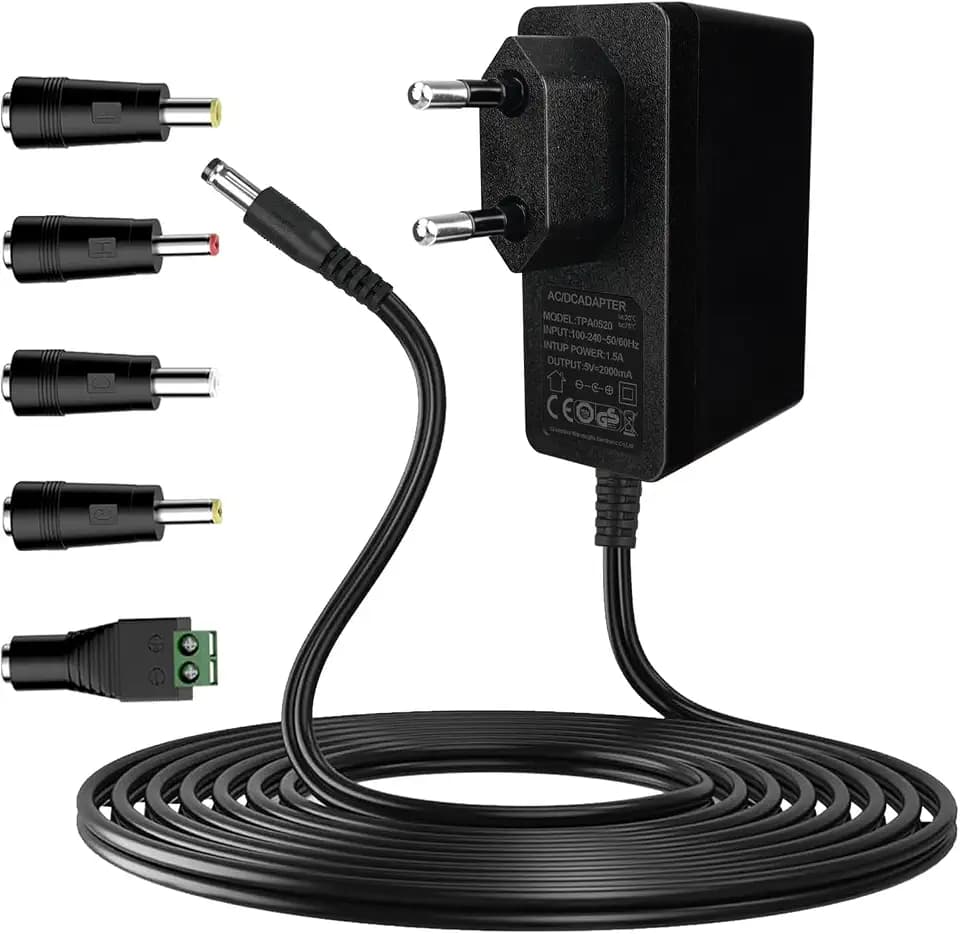 5V Netzteil 2A - Universal Netzteil 5V, 2 Meter langes Kabel AC Adapter Eingang 100-240V 50-60HZ, AusgangNetzteil 5V 2A 10W, 5 Steckernetzteil DC, AC/DC Adapter, LED-Licht, Mehr 5V-Geräte