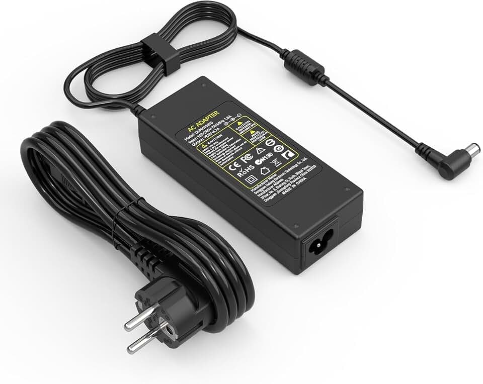 Netzteil 19.5V Adapter für Sony Bravia KDL Fernseher TV Netzkabel