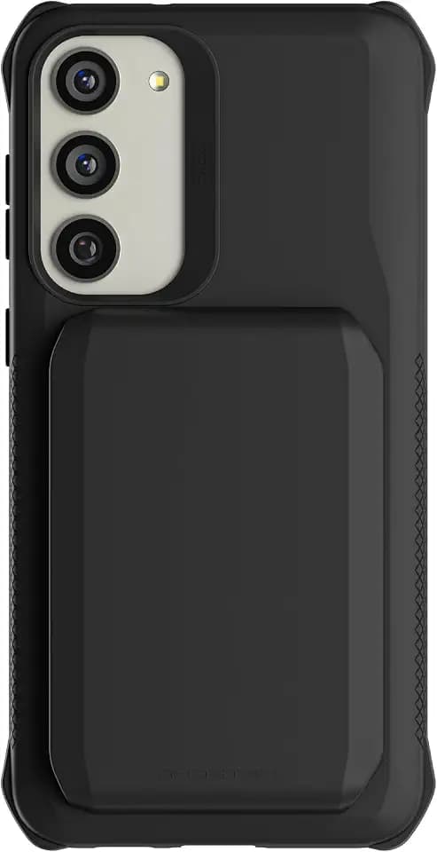 Ghostek EXEC Samsung Galaxy S23 Plus Wallet Case with Detachable Magnetic Credit Card Holder Supports Wireless Charging Shockproof Protective Phone Cover Designed for 2023 Samsung S23+ (6.6in) (Black)