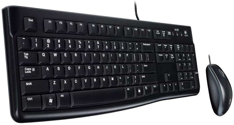 Logitech MK120 Kabelgebundenes Set mit Tastatur und Maus für Windows