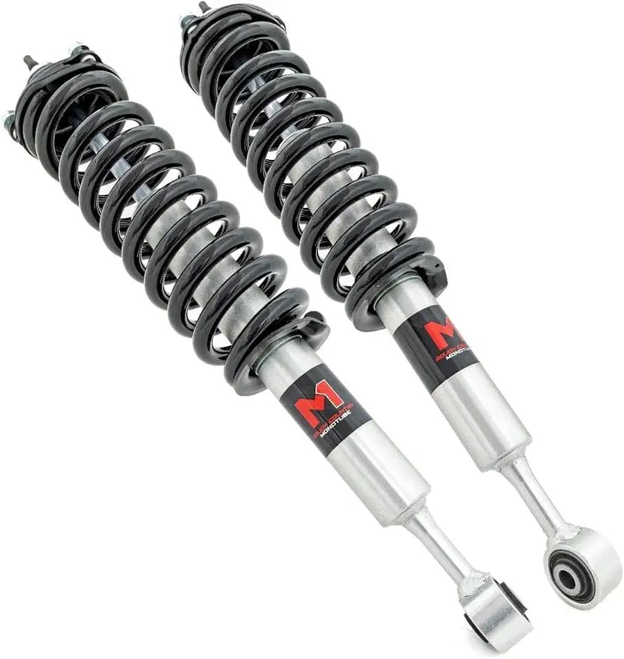 Rough Country M1 Loaded Struts for Toyota Tacoma (2016-2023) w/4" Lift - Adjustable Ride Height, Enhanced Handling & Off-Road Control, Set of 2