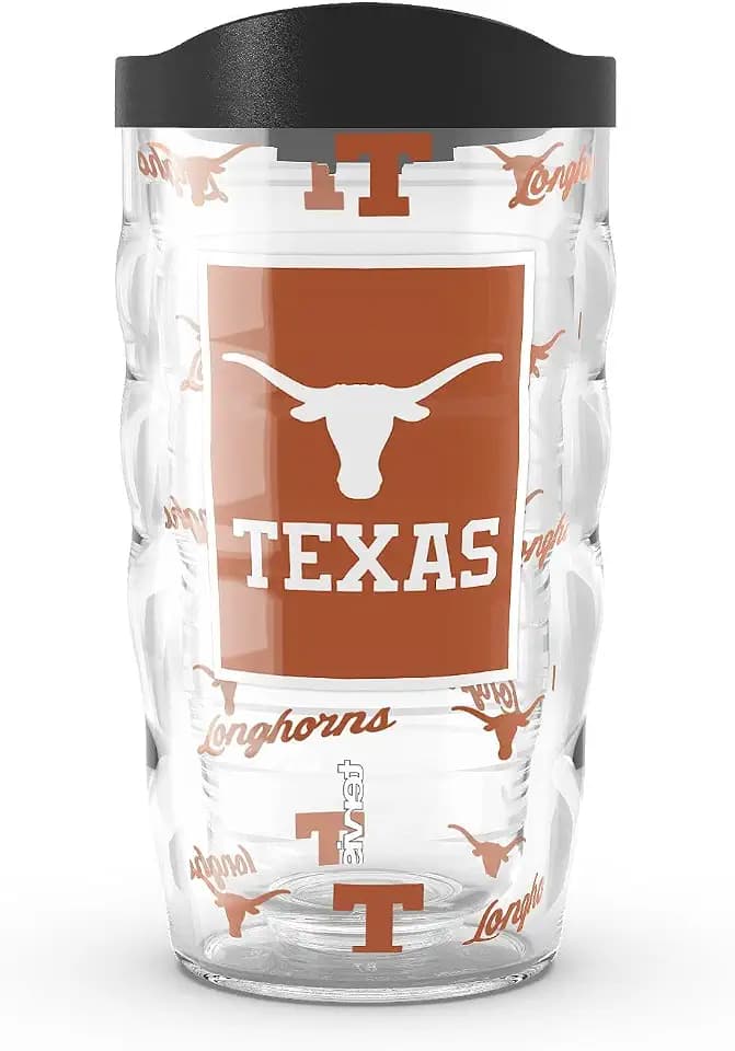 Tervis Texas Longhorns Longhorn - Overtime Made in USA Double Walled Insulated Tumbler Travel Cup Keeps Drinks Cold & Hot, 10oz, Classic