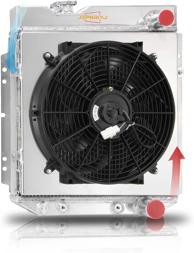 Aluminium Radiator Replacement for 1964-1966 Ford Mustang V8 Falcon 260 289 Shelby GT-350 1964 1965 1966 CC259 3 Row Radiator Shroud Fan Radiators Car Radiador para
