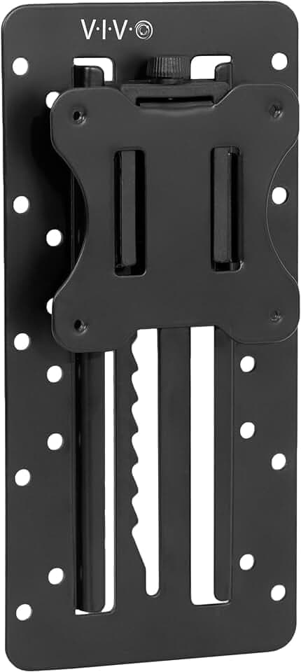 VIVO höhenverstellbarer VESA-Adapter für 13 bis 27 Zoll Monitor (33 bis 68,6 cm), Zubehör-Halterungsset für individuellen Bildschirm, Schwarz, Stand-VAD3