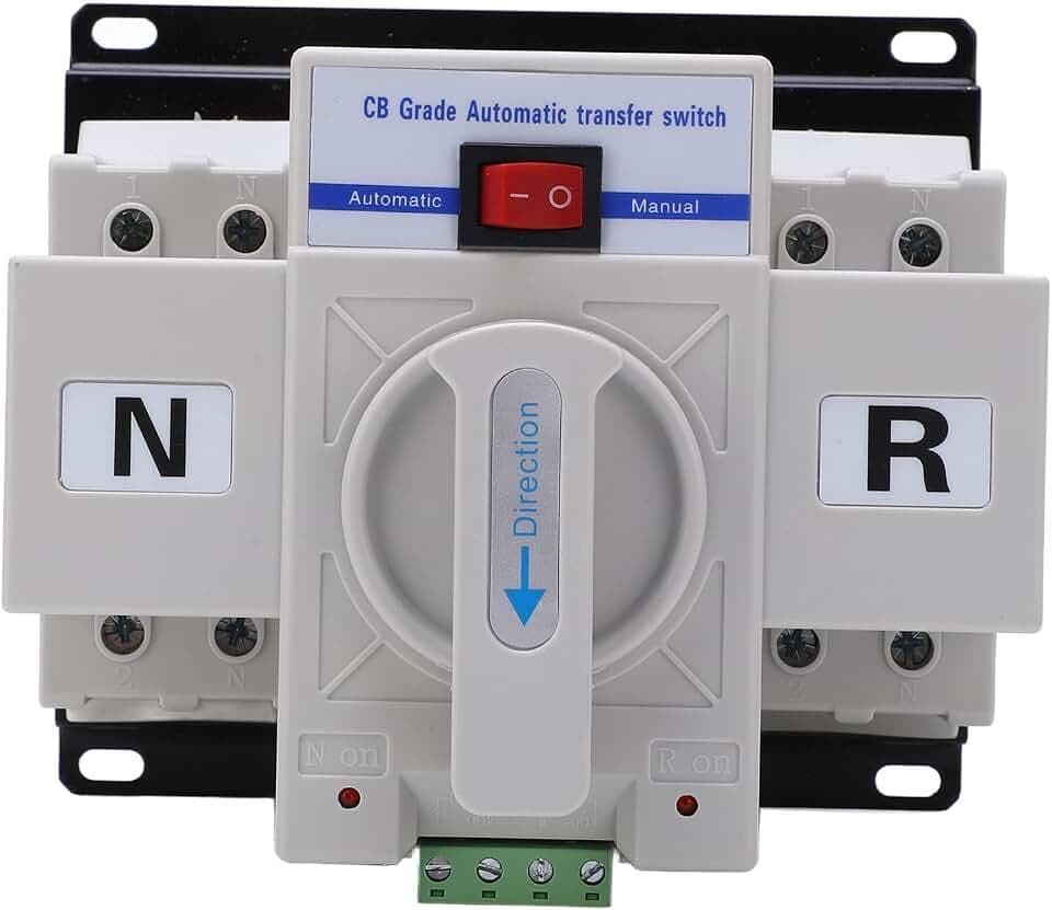 Hutschiene Notstrom Umschalter 63A 230V 2P Dual Power Automatischer Transferschalter Lastumschalter Dual Power Generator Umschalter Leitungsschutzschalter