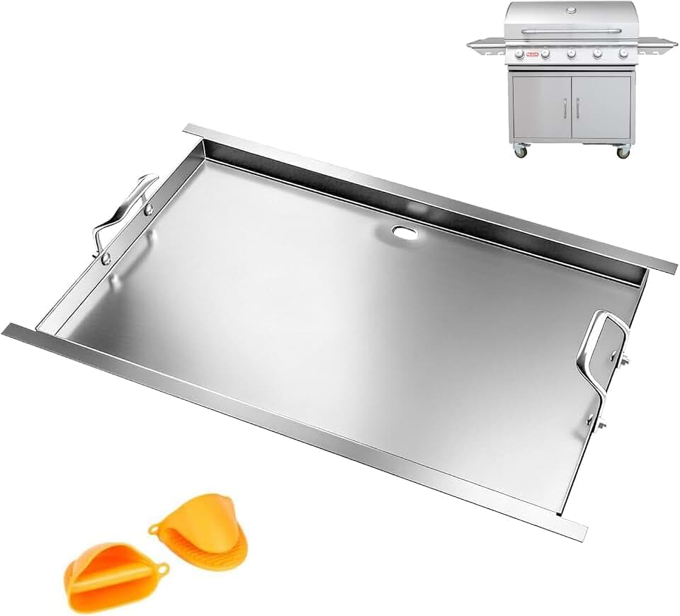 16517 65073 Full Size Stainless Steel Flat Top for Bull 4 Burner, 30"x19.2"