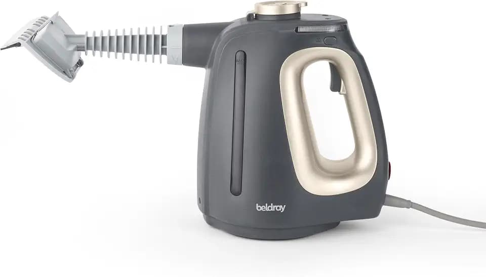 Beldray 15-in-1 Dampfreiniger – Multifunktionaler Handdampfer, chemiefreie Reinigung, einsatzbereit in 20 Sekunden. Mit Reinigungsbürsten, Bodenmopp-Pads & Düsen, 550ml Wassertank, 1350W