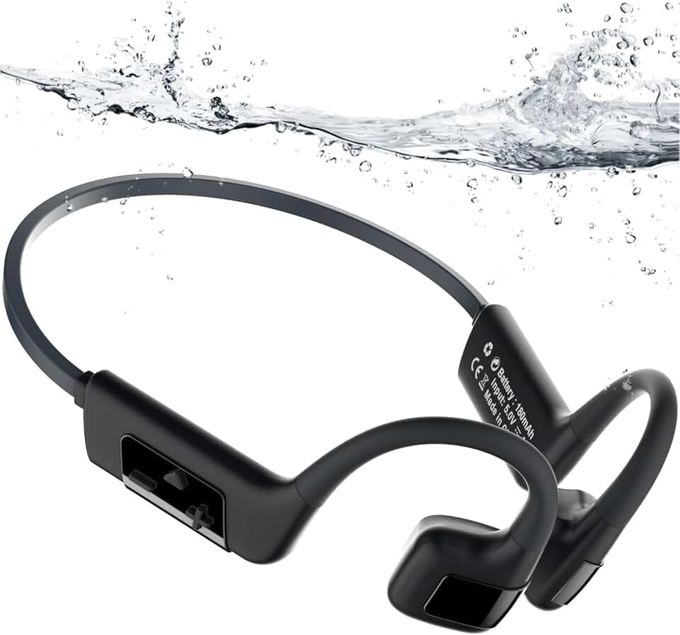 Kopfhörer Schwimmen, IP68 Unterwasser Knochenschall Kopfhörer Bluetooth 5.4