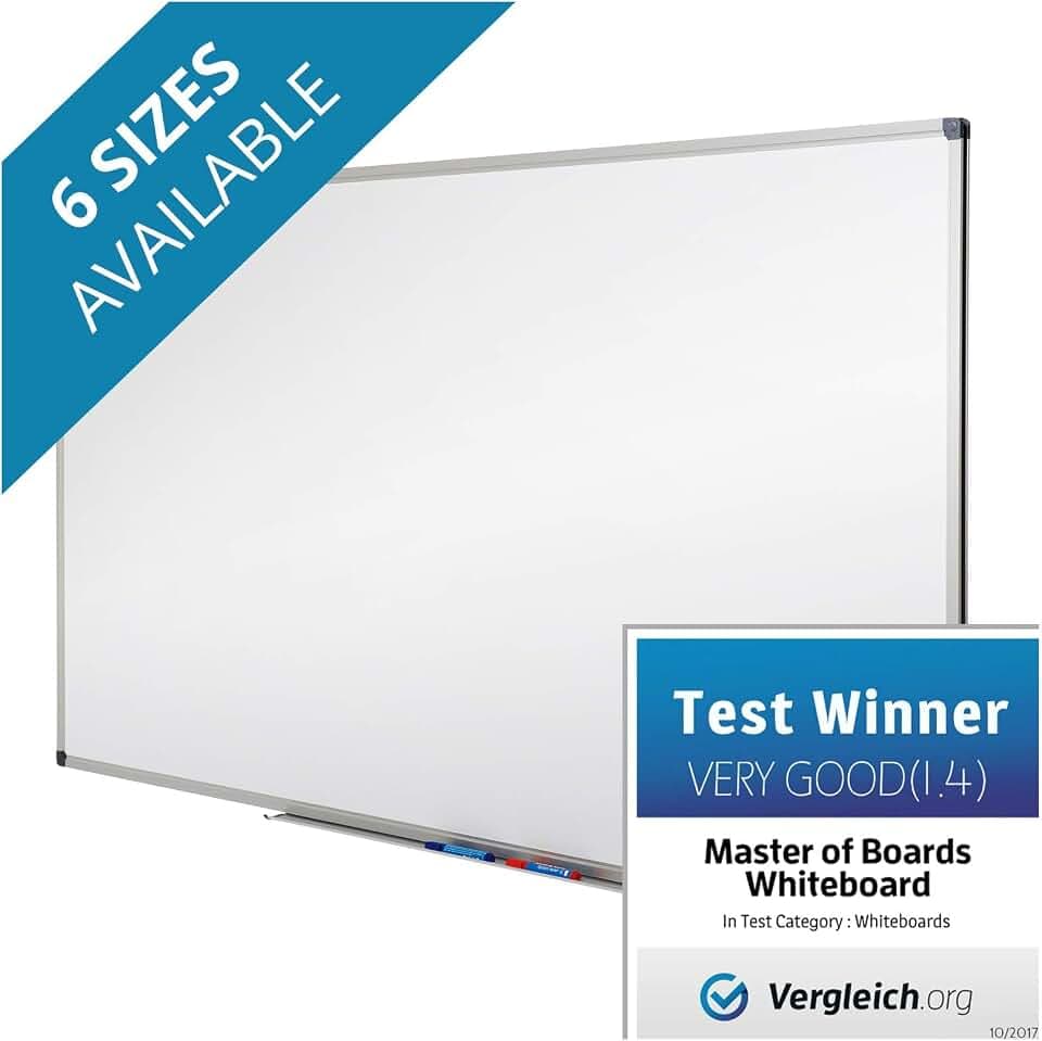 Magnetic White Board | Dry Erase Board | # 1 in Europe | Excellent for Office and Home - 48" x 36"