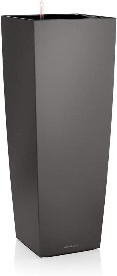 Lechuza-Gefäß mit Bewässerungssystem CUBICO 40 Alto anthrazit metallic