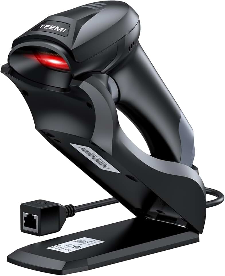 TEEMI TMSL-56CR Bluetooth Barcode Scanner with USB Smart Cradle