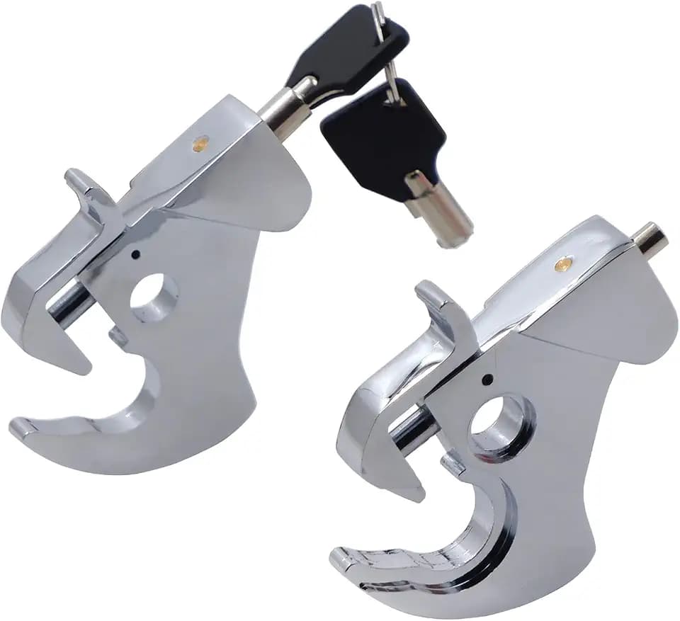Detachable Locking Latch Kit Compatible with Touring Sissy Bar Luggage Rack 1984-2020 [P/N: MT502-003-RLS01-CD]