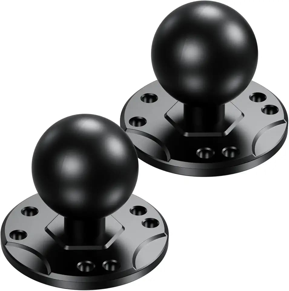 BRCOVAN 2 PCS, 1.5'' Ball Mount with Aluminum Alloy AMPS Hole Round Plate