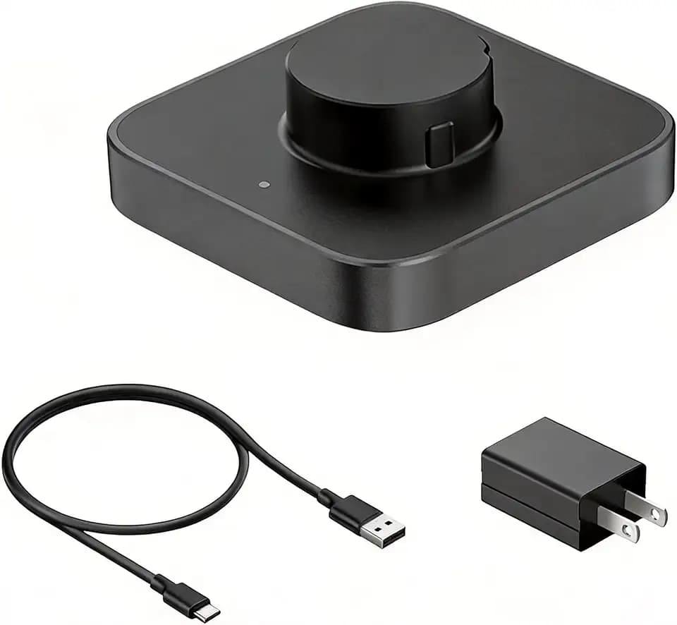 Compatible with Oura Ring Gen 4 Charger, Fast Charging Dock with Indicator, Non-Slip Base, Charger for Smart Ring Includes 59 Inch USB-C Cable (Size 12)