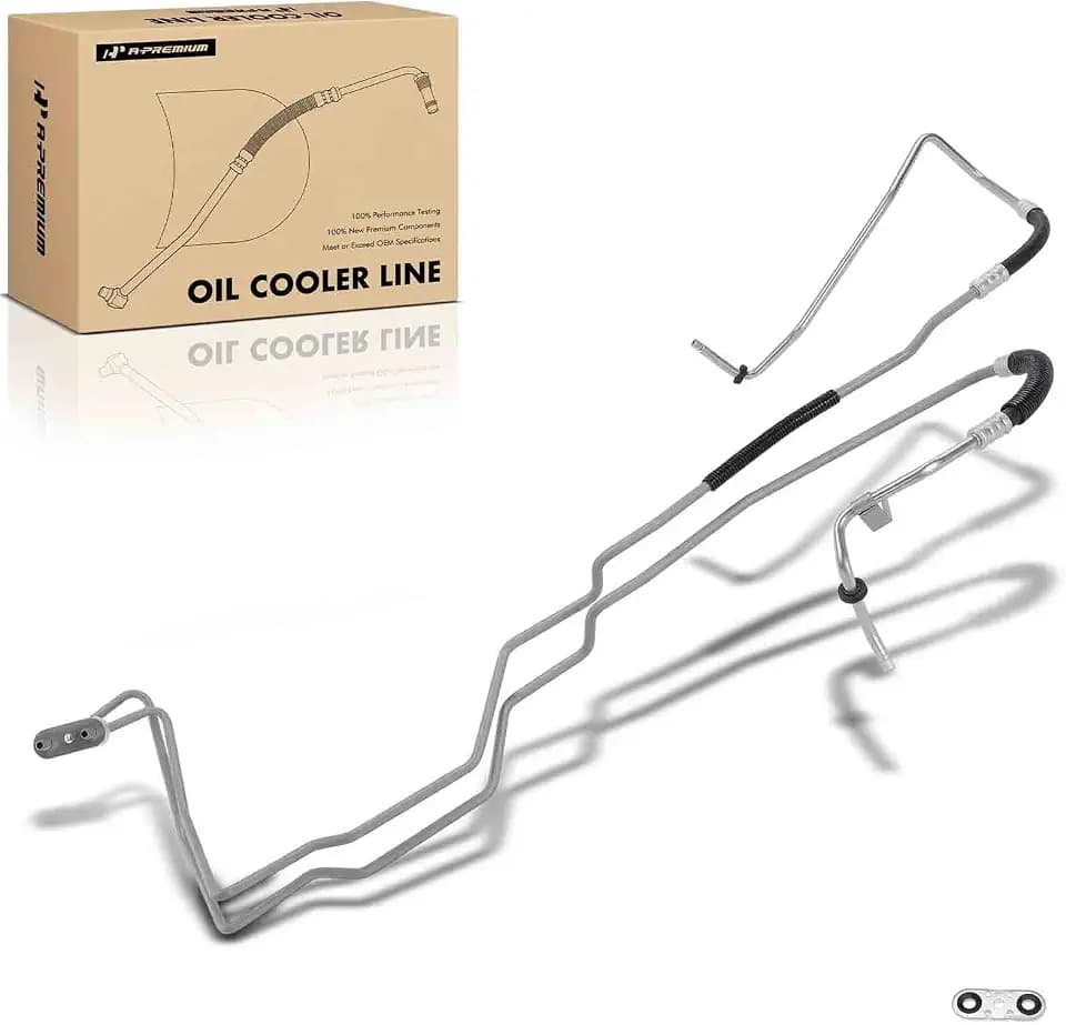 A-Premium Inlet & Outlet Transmission Oil Cooler Line Hose Assembly