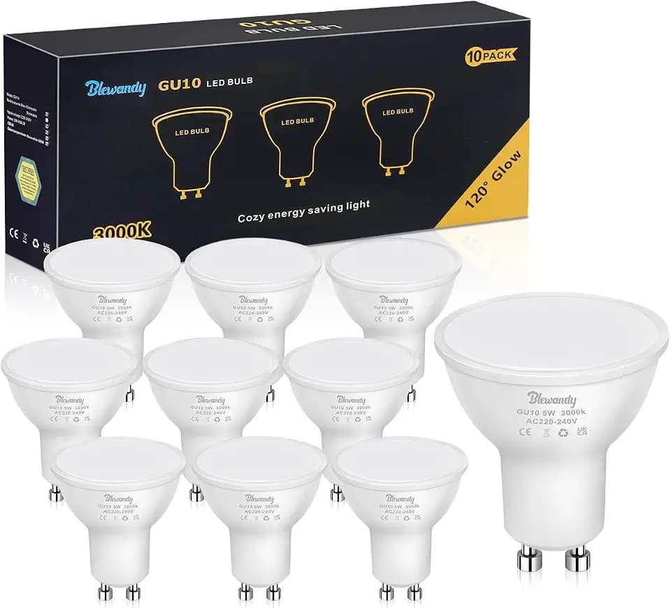 GU10 LED Warmweiss, 5W 3000K LED Leuchtmittel 450 Lumen