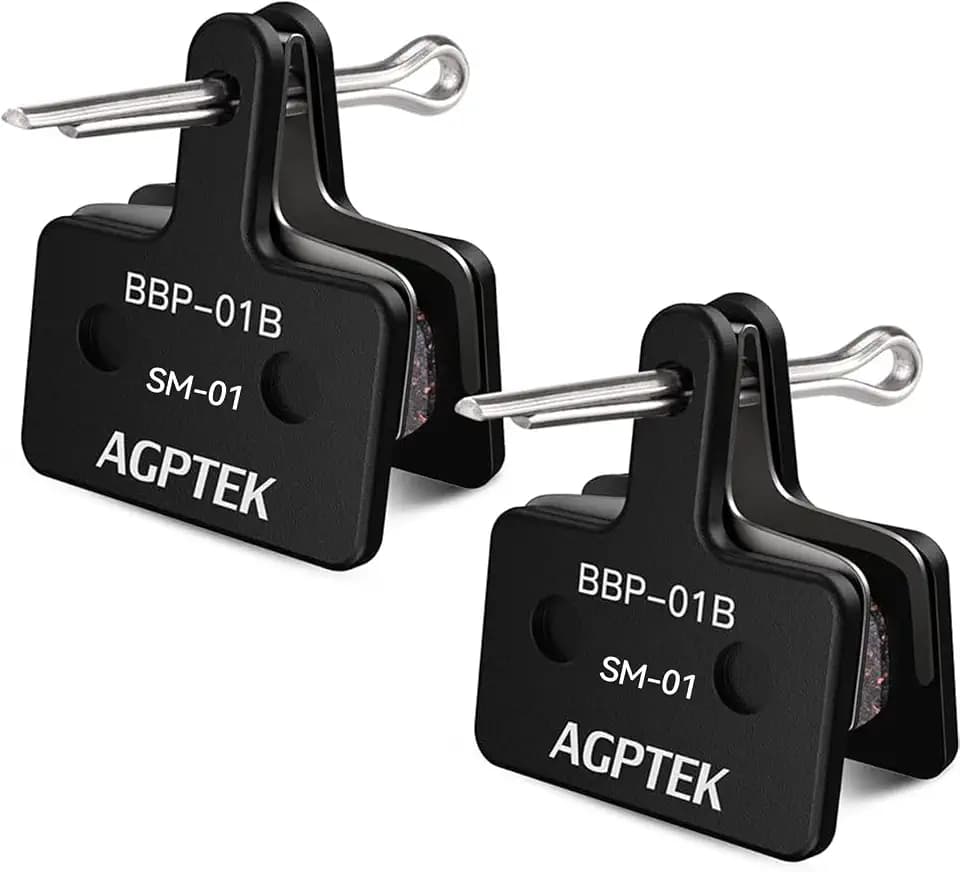 AGPTEK Bike Brake Pads, Compatible with TRP Tektro Shimano MTB,Semi-Metal