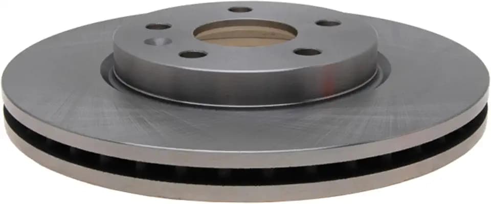 ACDelco Silver Front Brake Rotor 18A2822A | GM 88878113 Brake Rotors for Select Chevrolet Bolt EUV, Bolt EV, Sonic, Chevy Cruze, Volt, and more