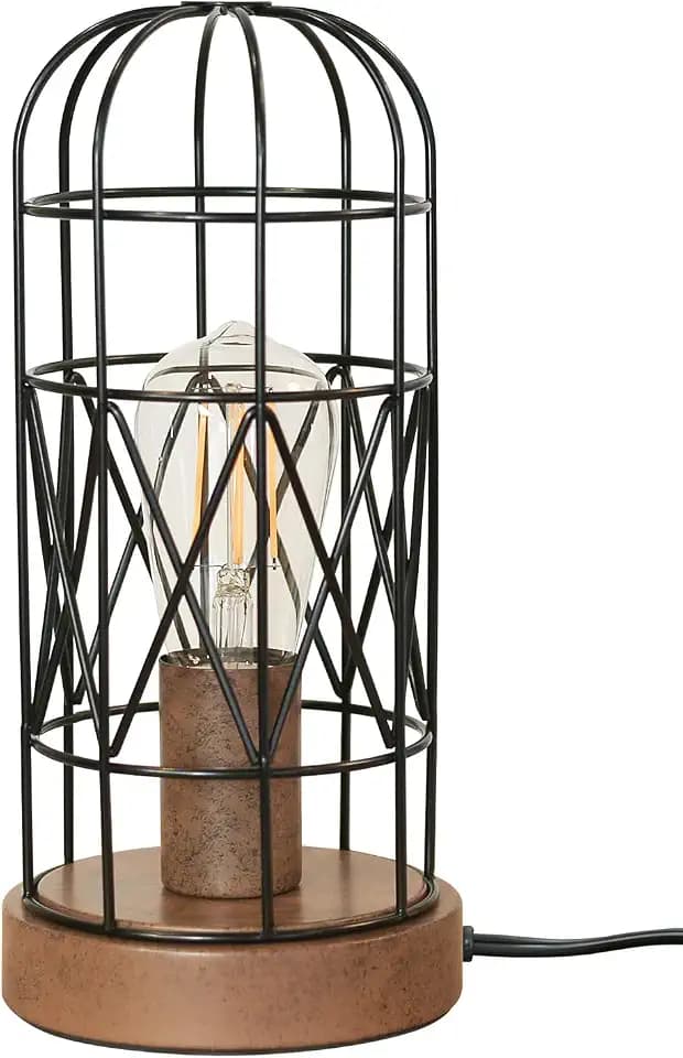 28" Metal Mesh Touch Dimmable Table Lamp, E26 Base with LED Bulb