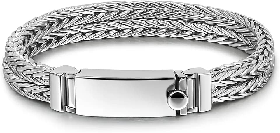 Fashion Men 925 Sterling Silver Byzantine Franco Chain Bracelet 10MM 7 "7.5" 8 "8.5" 9 "9.5 "10" Chopin Chain Link Bangle Solid Silver Man Cuff Fine Jewelry Gift