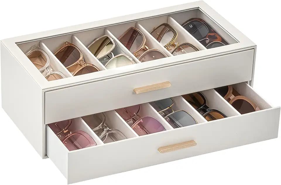 Lolalet Sunglasses Storage Box for Women